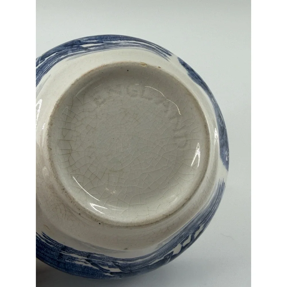 Vintage Liberty Blue Staffordshire Paul Revere Coffee Tea Cup England 70s